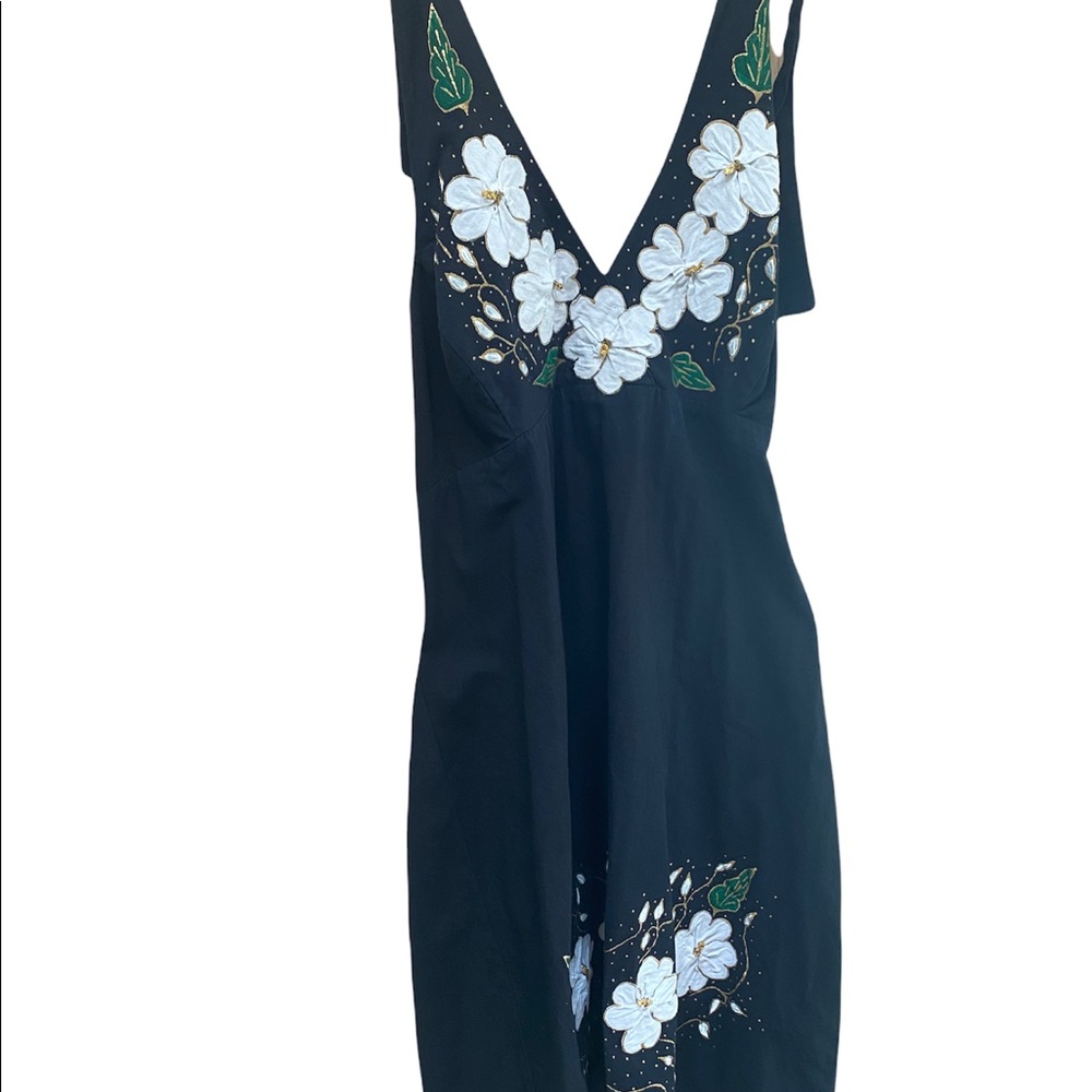 Black Handpainted Mexican dress